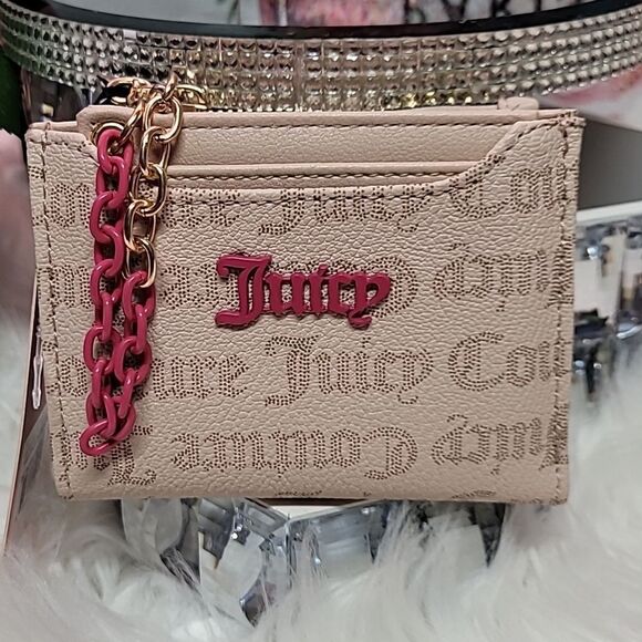 1801   JUICY COUTURE Wallet with Sandstone color with logo  NWT - Picture 1 of 7
